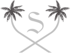 A logo featuring two palm trees and the letter S, perfectly representing a beautiful Florida wedding venue.